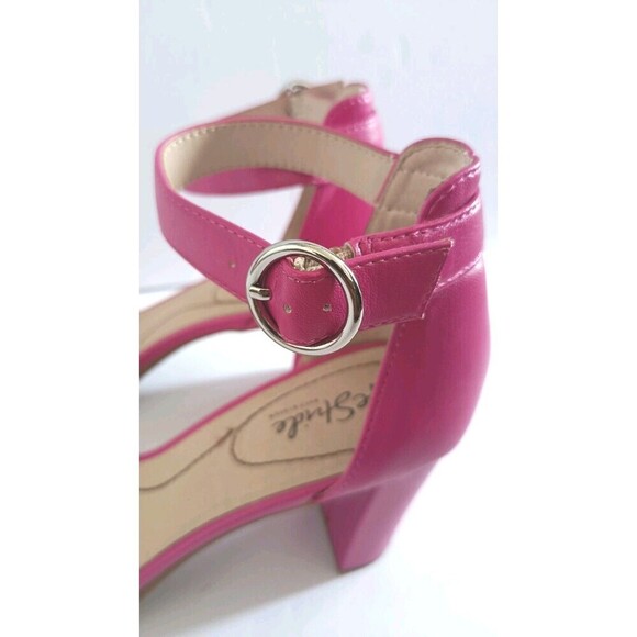 LIFE STRIDE Ankle Strap Sandals Averly Size 8.5 Pink Women's High Heel Shoes - Picture 9 of 11